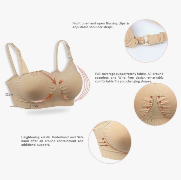 GXXGE | nursing seamless clip down bra - Picture 4 of 10